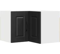 Cabinet d'angle mural PORTO Noir 57 x 57 x 40 cm