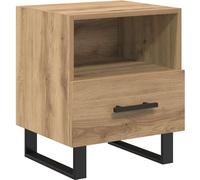 Cabinet de chevet avec tiroir Chêne artisanal 40 x 35 x 47,5 cm