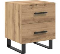 Cabinet de chevet avec tiroir Chêne artisanal 40 x 35 x 47,5 cm