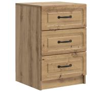 Cabinet de chevet avec tiroir Chêne artisanal 43 x 41 x 63,5 cm