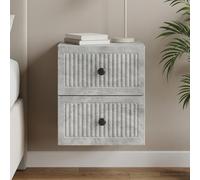 Cabinet de chevet mural avec tiroir Bois d'ingénierie Rangement Élégant vidaXL v
