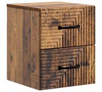 Cabinet de chevet mural Bois ancien 34,5 x 33 x 40 cm