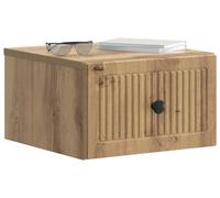 Cabinet de chevet mural Chêne artisanal 33 x 34,5 x 20 cm