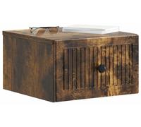 Cabinet de chevet mural Chêne fumé 33 x 34,5 x 20 cm