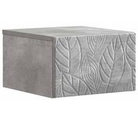Cabinet de chevet mural Gris béton 49 x 34,5 x 20 cm