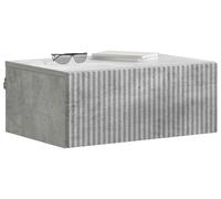Cabinet de chevet mural Gris béton 49 x 34,5 x 20 cm