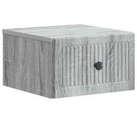Cabinet de chevet mural Sonoma gris 33 x 34,5 x 20 cm