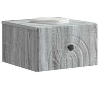 Cabinet de chevet mural Sonoma gris 33 x 34,5 x 20 cm