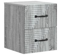Cabinet de chevet mural Sonoma gris 34,5 x 33 x 40 cm