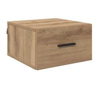 Cabinet de chevet mural - vidaXL - Chêne artisanal - Bois d'ingénierie - 35x35x20 cm - Tiroir spacieux - Montage mural