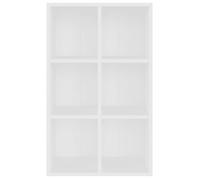Cabinet de Livre SOLOMOON, CHIC Bibliothèque Polyvalente - Pour enfant/adulte - blanc 66x30x98 cm, bois d'ingénierie BB1513