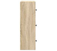 Cabinet de Livre SOLOMOON CHIC Bibliothèque Polyvalente - Pour enfant/adulte - chêne sonoma 40x24x77 cm bois d'ingénierie BB2721