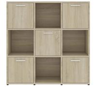 Cabinet de Livre SOLOMOON, CHIC Bibliothèque Polyvalente - Pour enfant/adulte - Chêne sonoma 90x30x90 cm, Bois d’ingénierie BB1583