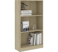 cabinet de livres 3-tier Chêne Sonoma 23,6 "x9,4 "x42.5" Chipboard