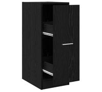 Cabinet de pharmacie moderne - vidaXL - Chêne noir - 30x41x77.5 cm - Rectangulaire - Bois d'ingénierie - 1 porte