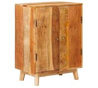 Cabinet de rangement en bois de manguier - vidaXL - Marron - 55x35x75 cm - Grand espace de stockage - 2 portes