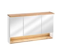 Cabinet De Salle De Bain avec Miroir avec LED - 70 X 120 X 25 Cm - Caraïbe White