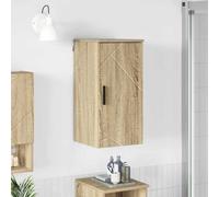 Cabinet de salle de bain avec porte Bois d'ingénierie & métal Coiffeuse vidaXL v