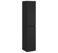 Cabinet de Salle de Bain Mural Noir 33 x 34,5 x 160 cm