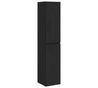 Cabinet de Salle de Bain Mural Noir 33 x 34,5 x 160 cm