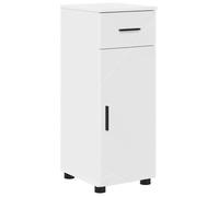 Cabinet de salle de bain - vidaXL - Blanc - 30x35x80 cm - Bois d'ingénierie - 1 tiroir - 1 porte à charnières