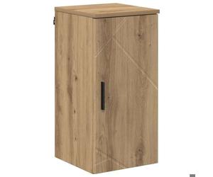 Cabinet de salle de bain - vidaXL - colonne SDB - bois d'ingénierie et métal - chêne artisanal - 30 x 31,5 x 61 cm - 2 portes{vsy63l