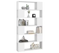 Cabinet de salon Blanc - LEMON® Bibliothèque - Séparateur de pièce - Blanc - 100x24x188cm - stockage livres - 867 - Soldes