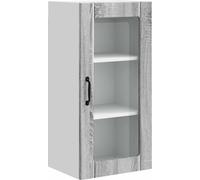 Cabinet en verre mural PORTO Gris Sonoma 40 x 31 x 80 cm