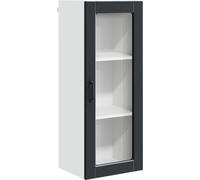 Cabinet en verre mural PORTO Noir 40 x 31 x 100 cm