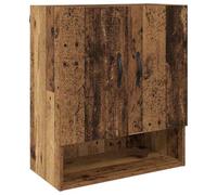 Cabinet Mural 60 x 31 x 70 cm, Bois d'Ingenierie | Design Moderne, Portes a Charnieres, Rangement pour Salon Bureau, Fini Chic