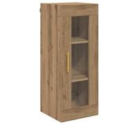 Cabinet mural en bois aggloméré - vidaXL - Chêne artisanal - 34,5x34x90 cm - 1 porte - Poids maximal 60 kg