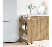 VIDAXL Armoire de rangement chêne artisanal 60 x 22 x 79 cm - Petit meuble contemporain