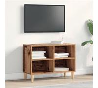 Cabinet TV avec pieds en bois ancien 69,5x30x50 cm G