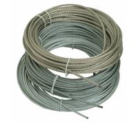 Câble 7x7 inox gainé PVC blanc 100m 3/4mm BRICOZOR