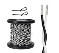 Câble à paire torsadée FEP | Systèmes solaires LED multicolores 16-26 AWG(Black,16AWG)
