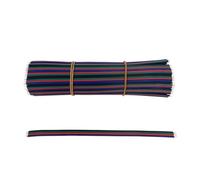 Câble À Souder Plaqué Étain 22awg, 2/3/ 4/5/ 6 Broches, 10cm-30cm, Fil De Cuivre Étamé for Bande LED, 5 À 100 Pièces(4Pin 15cm,10PCS_22 AWG)