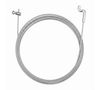 Câble Accélérateur Tondeuse Crochet Z 1,5x2000mm pour Débroussailleuse | Acier Galvanisé Anticorrosion, Commande Traction Vitesse, Embrayage Compatible Avec Briggs Stratton, Embout Vis Serrage