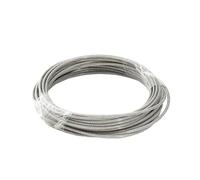 Cable Acier Câble en acier inoxydable enduit de 5 à 10M, adapté aux guirlandes lumineuses suspendues, balustrades pont, clôtures porche, cordes for vêtements(1.0mm-10M)