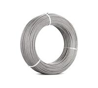 Cable Acier Corde en fil d'aéronef acier inoxydable de 1/8 pouce for kit garde-corps pont, 7x7 100/164 pieds(164 Feet)