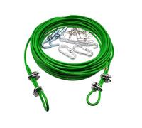 Cable Acier Fil D'acier De 3.0m À 20m, Câble Métallique Flexible Enduit PVC Vert, En Acier Inoxydable for Corde Linge, Serre, Support Raisin, Hangar 4mm(8m)