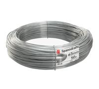 Câble acier galvanisé Ø3mm 2,8 Kg, env. 50m, argent, grillage | fil tension pour clôture jardin, treillis plante grimpante, tendeur, corde à linge extérieur, montage robuste