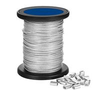 Cable Acier Kit de corde à linge Flexible enduite de PVC de ligne forte résistante de câble métallique d'acier inoxydable de 1.5/2/3mm * 50m Cable Inox (Size : 2MM)