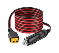 Câble adaptateur allume-cigare 12AWG vers XT60 pour ALLPOWERS R600 R1500 R2500 S2000 Pro Ecoflow Delta/River Anker B Noir Rouge