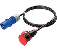 Câble adaptateur CEE-Caravane prise CEE PCE 16 A, 3 pôles, noir-bleu