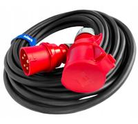 Câble adaptateur CEE, prise femelle 16 A à 5 broches, fiche mâle 32 A à 5 broches, IP44, 10 m