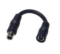 Câble adaptateur connecteur femelle vers mâle | Conversion de connecteur défini, connexion de charge uniquement, boîtier de décharge de traction nervuré à chaque extrémité