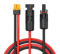 Câble Adaptateur Connecteur Solaire MC4 vers XT60 12AWG 100CM pour EFDELTA | Panneau Solaire Câble Charge compatible avec EcoFlow DELTA River Bluetti Anker 757 Station d'Alimentation Portable Générateur