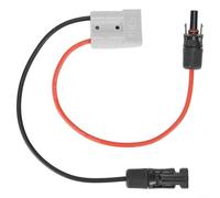 Câble adaptateur en Y pour panneau solaire 50 A, 30 cm 4 mm² 12 AWG avec connecteur, fil de branche 600 V résistant aux intempéries pour système de batterie de camping-car