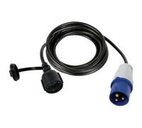 Câble adaptateur - Perel - Schuko/CEE - 3 mètres - 3680W - Noir