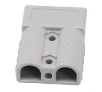 Câble adaptateur pour xt60 - 12 AWG - Rallonge en silicone - 37 cm - Pour chariot élévateur - Système solaire pour camping-car - Connexion rapide - 50 A - 600 V - Gris - 50 A
